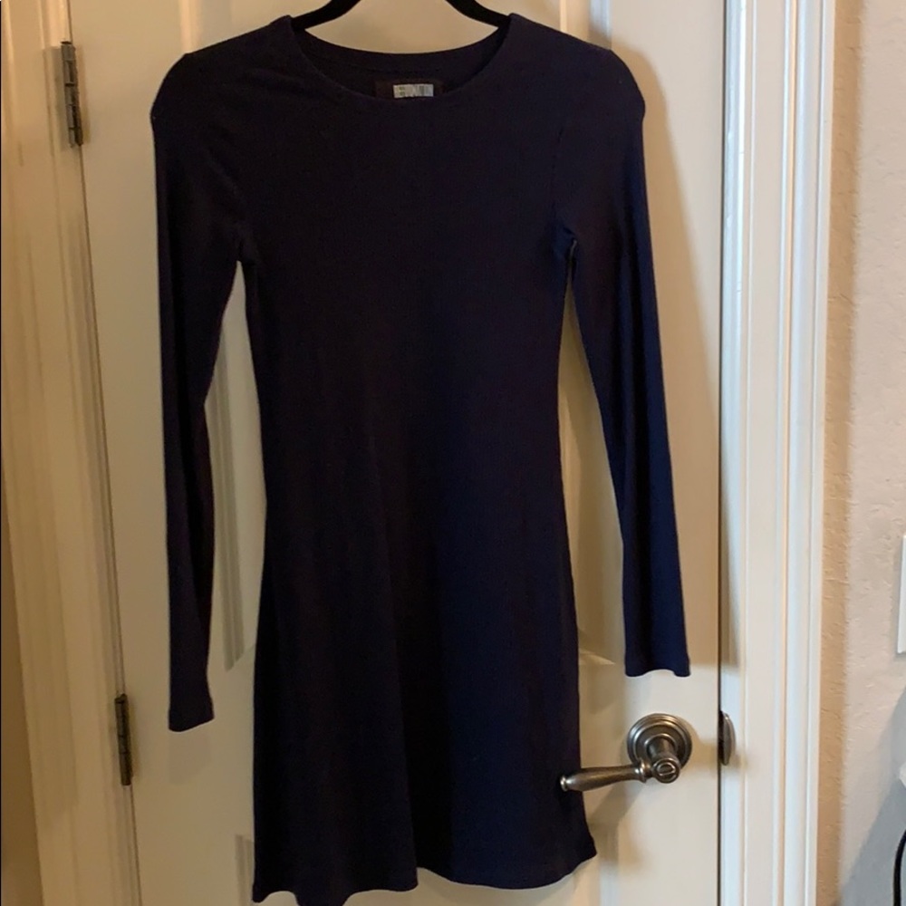 Reformation blue ribbed dress